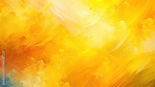 Colorful abstract background with yellow hues and soft brushstrokes