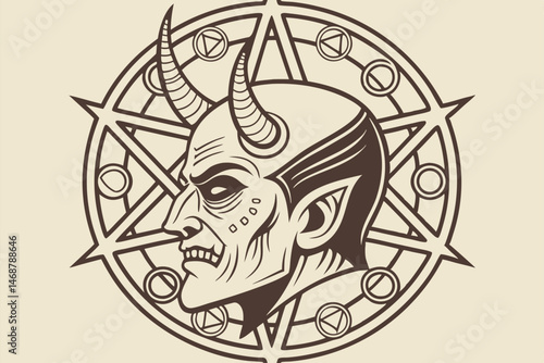 102 ornate,intricate,detailed,demonic,mask,horns,geometric,occult,esoteric,dark,gothic,digital art,mystical,fantasy
