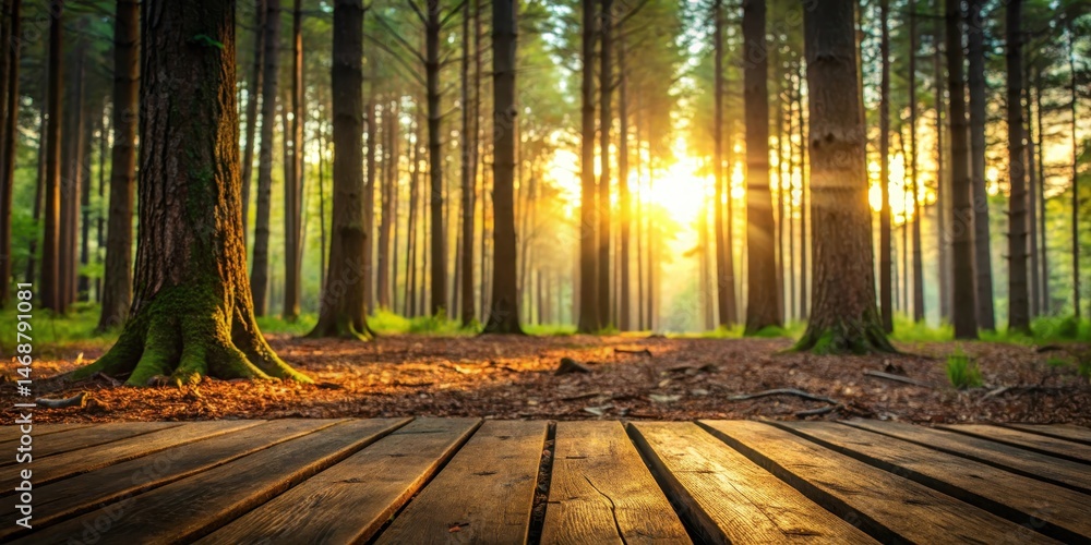Wooden forest floor at dusk, woodland, tree bark, woodland,tree bark
