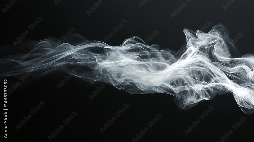 Fototapeta premium Abstract smoke design on a dark background.