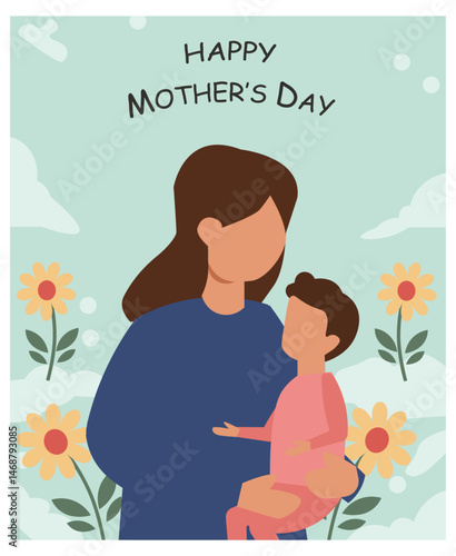 Happy Mother's Day Vector Illustration Set - Cards & Social Media Pack-05