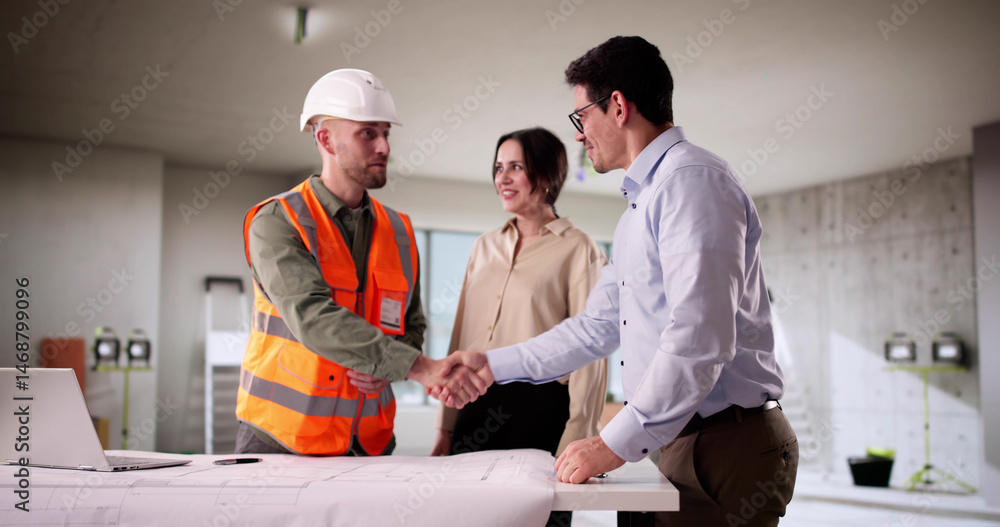 Architect And Engineer Discuss Blueprint Renovation Architect And Engineer Discuss Blueprint Renovation
