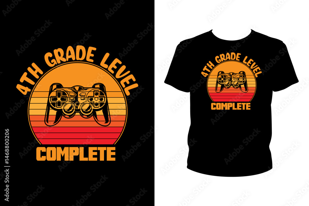 4th grade level complete Quotes svg, Video Game Svg, t-shirt design for prints, Video Game t-shirt design cut file 4th grade level complete Quotes svg, Video Game Svg, t-shirt design for prints, Video Game t-shirt design cut file