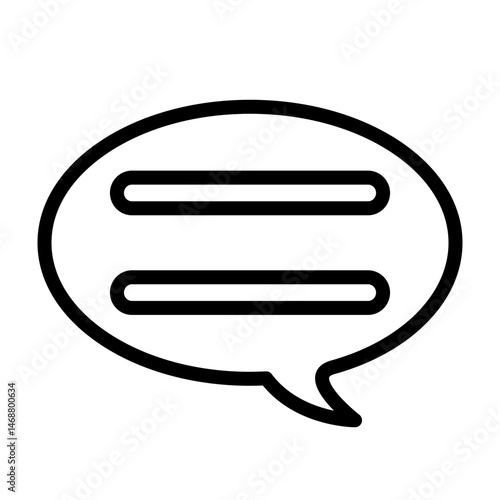 SMS Vector Line Icon Design