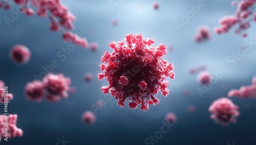 Detailed 3D Model Of A Virus Particle