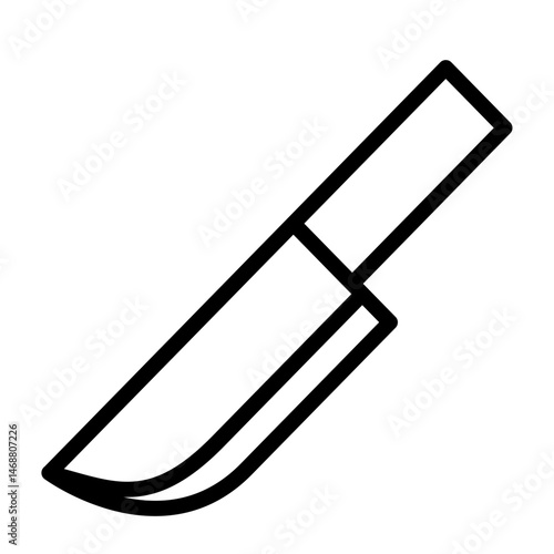 Knife Vector Line Icon Design