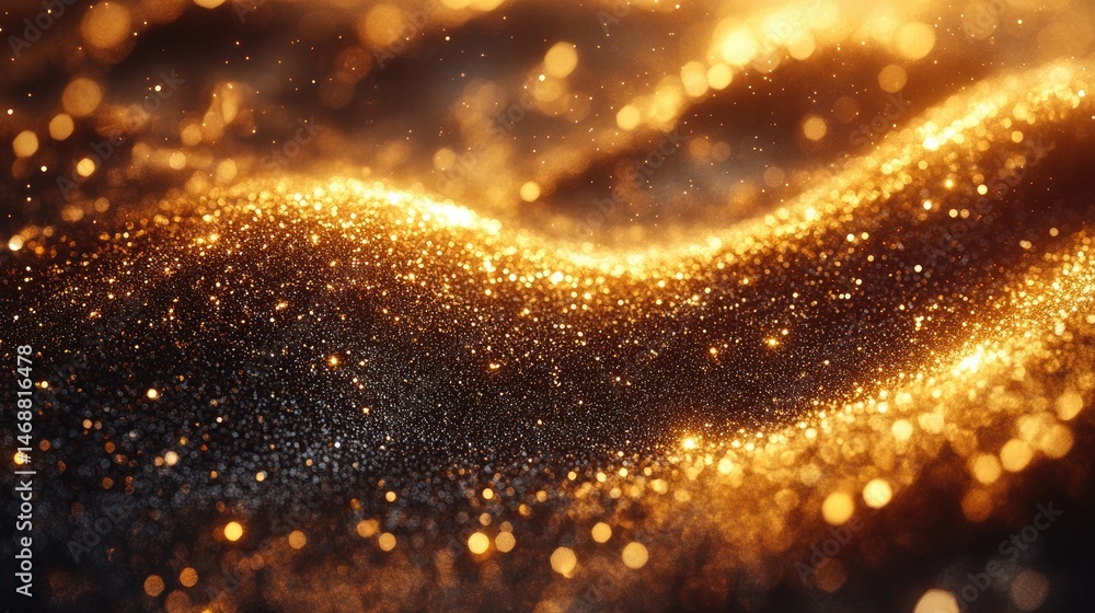 Golden shimmering textured surface Golden shimmering textured surface