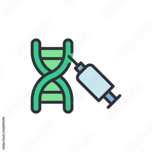 Genetic modification concept representing medical interventions and therapy