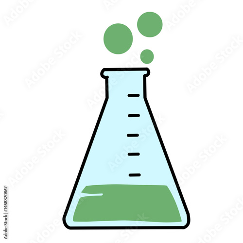 Laboratory glassware illustration