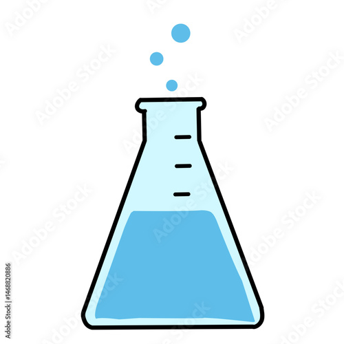 Laboratory glassware illustration