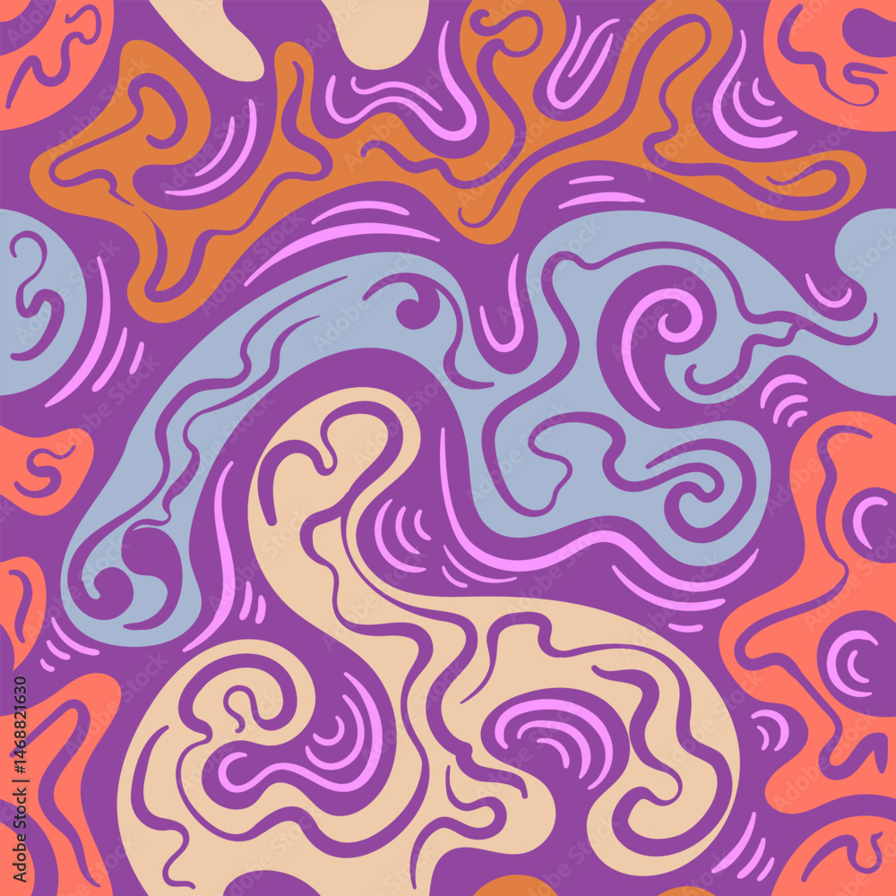 Background Psychedelic Swirls A Groovy Abstract Composition in Vibrant Colors Background Psychedelic Swirls A Groovy Abstract Composition in Vibrant Colors