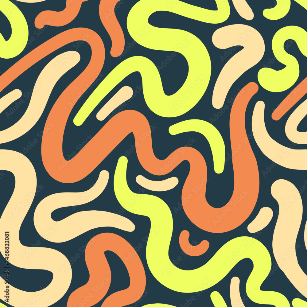 Colorful Abstract Lines on a Dark Background Colorful Abstract Lines on a Dark Background