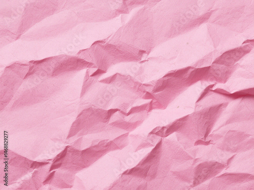 Wallpaper Mural Crumpled pink paper texture. Pink wallpaper background  Torontodigital.ca
