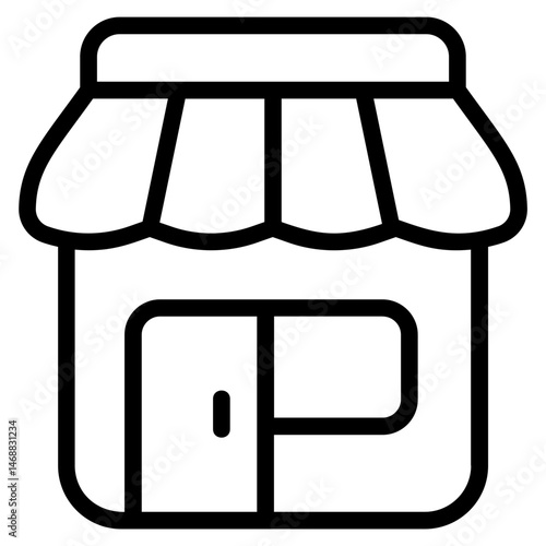 Business retail Line Icon