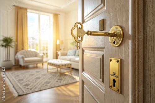 Golden House Key Opens Door to Bright and Inviting Interior Generative AI