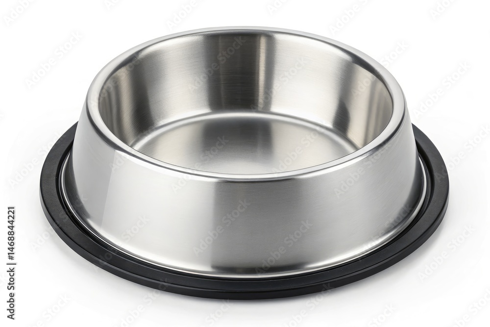 Stainless Steel Pet Bowl With Non-Slip Ring for Feeding Generative AI