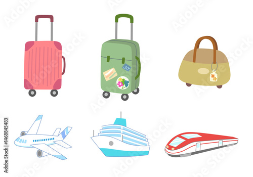 トラベルイラストセット01