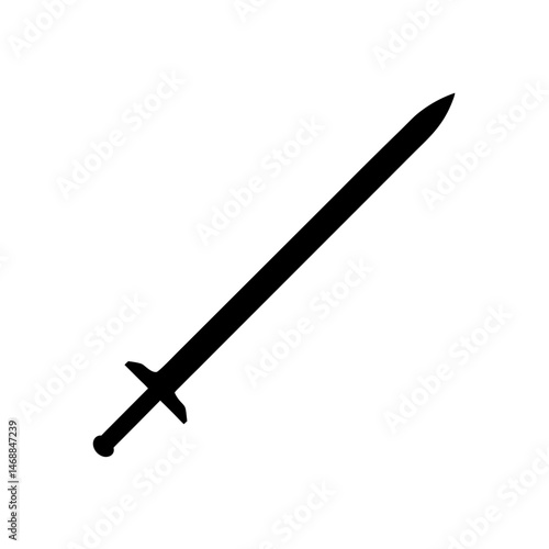 saber sword vector on white background  .svg