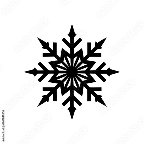 Wallpaper Mural snowflake vector on white background  .svg Torontodigital.ca