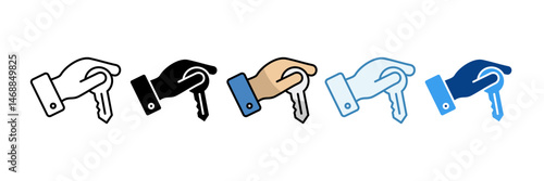 Project Closure Icon Set Multiple Style Collection