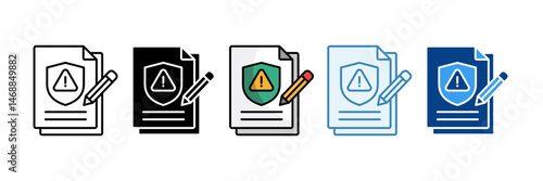 Prevention Icon Set Multiple Style Collection