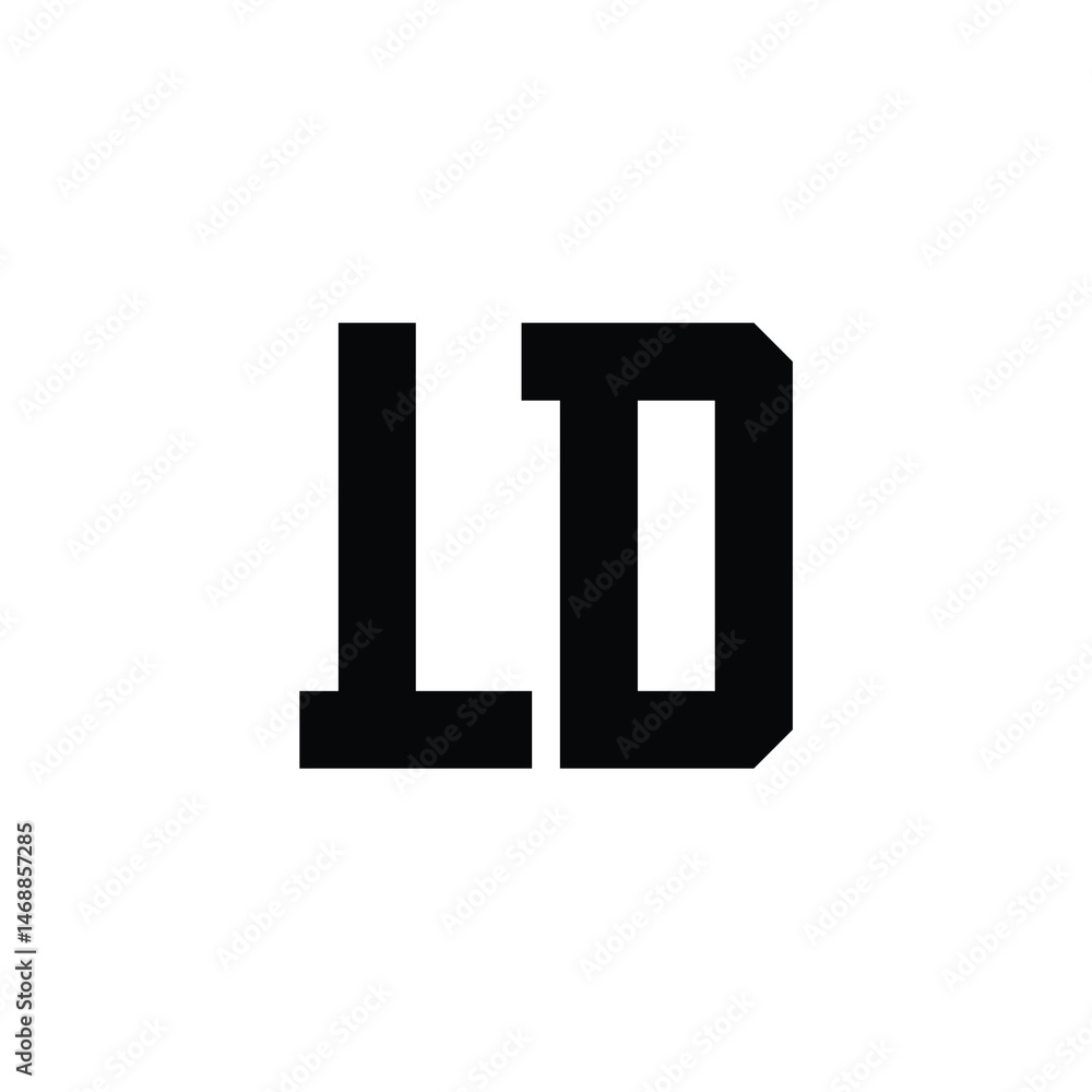 LD monogram logo design letter text name symbol monochrome logotype alphabet character simple logo LD monogram logo design letter text name symbol monochrome logotype alphabet character simple logo