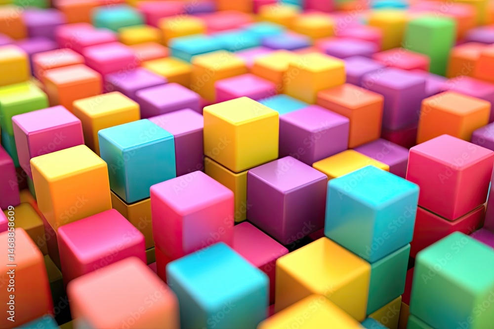 Colorful Abstract Block Pattern Colorful Abstract Block Pattern