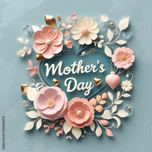 A warm and festive background featuring floral designs and heartfelt text, perfect for celebrating and honoring mothers on their special day