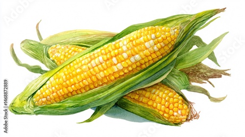 Wallpaper Mural Watercolor Fresh Sweet Corn Illustration | Yellow Corn on the Cob Clipart | Botanical Corn Art – White Background

 Torontodigital.ca