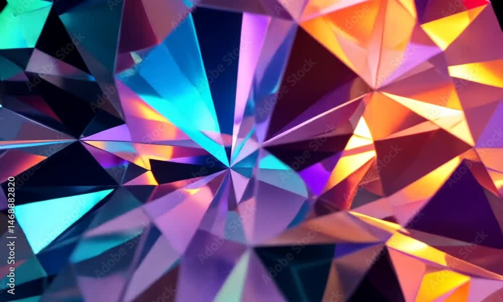 Abstract Geometric Facets: Iridescent Polygonal Texture Abstract Geometric Facets: Iridescent Polygonal Texture