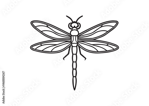 Dragonfly Silhouette Vector