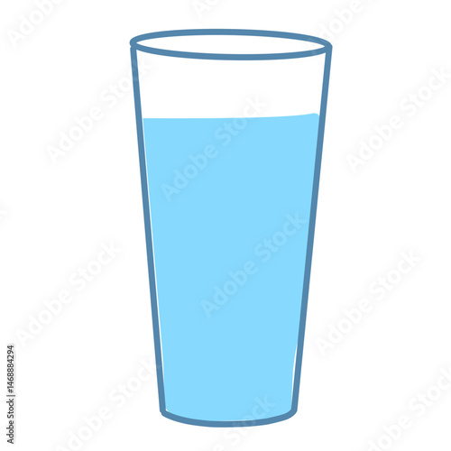 Illustration water in a glass