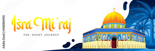 illustration about Isra' Mi'raj