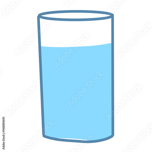 Illustration water in a glass