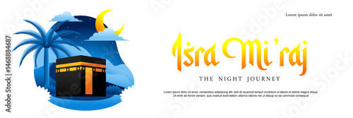 illustration about Isra' Mi'raj