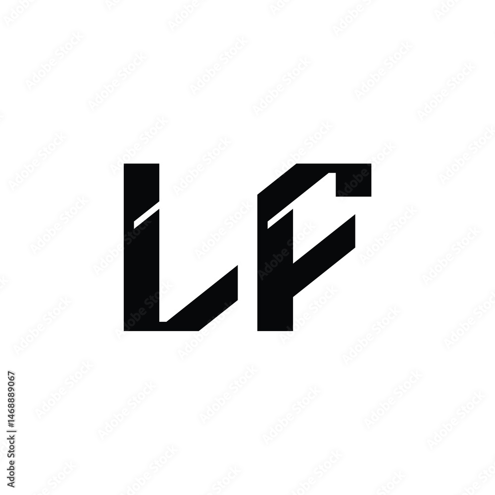 LF monogram logo design letter text name symbol monochrome logotype alphabet character simple logo LF monogram logo design letter text name symbol monochrome logotype alphabet character simple logo