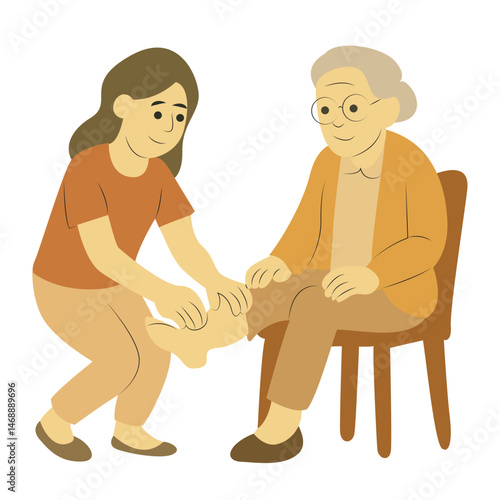 An illustration depicts a young