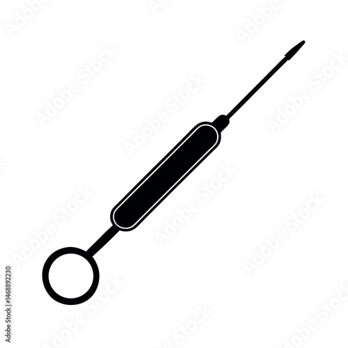 syringe isolated on white background