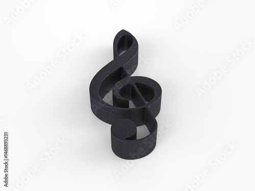 Billede på lærred Plastic music note symbol