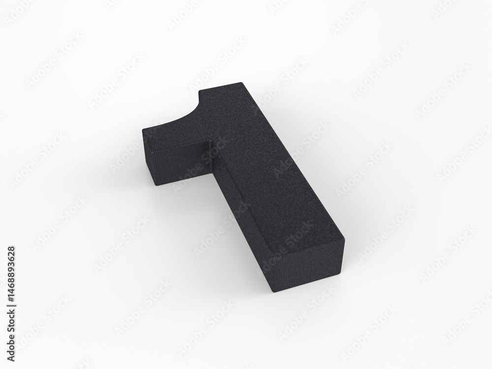 Fototapeta premium Plastic number one