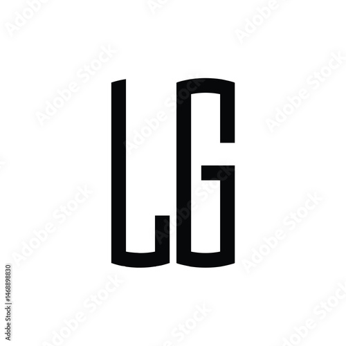LG monogram logo design letter text name symbol monochrome logotype alphabet character simple logo