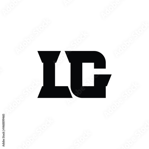 LG monogram logo design letter text name symbol monochrome logotype alphabet character simple logo