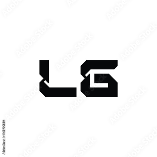 LG monogram logo design letter text name symbol monochrome logotype alphabet character simple logo