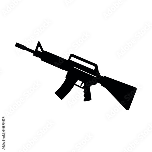 assault rifle vector illustration