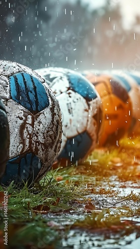Green grass surrounds an old metal water fountain in the park under the blue sky