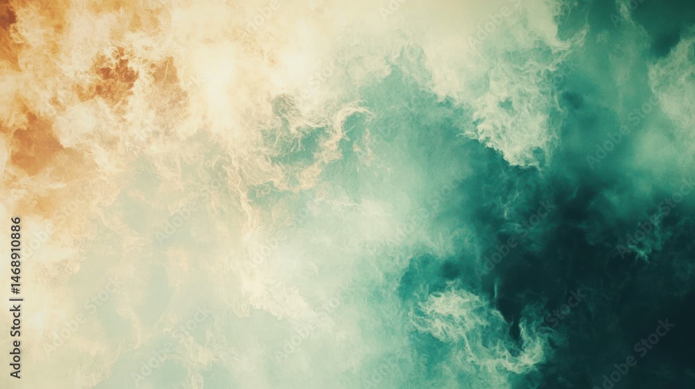 Obraz premium A vibrant abstract display of blended smoky colors.