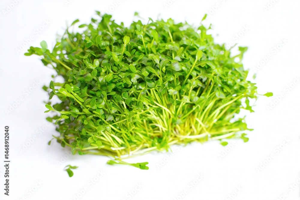 Fresh microgreens bunch isolated on white background
Fresh microgreens bunch isolated on white background