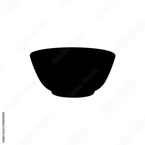 Clay Bowl silhouette vector flat illustration design.