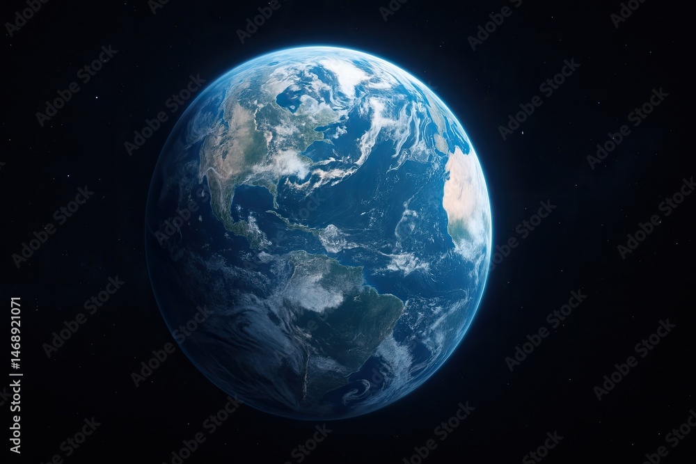 Obraz premium Stunning High-Resolution Earth from Space with Vibrant Colors
