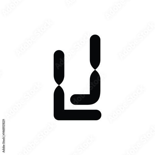 LJ monogram logo design letter text name symbol monochrome logotype alphabet character simple logo